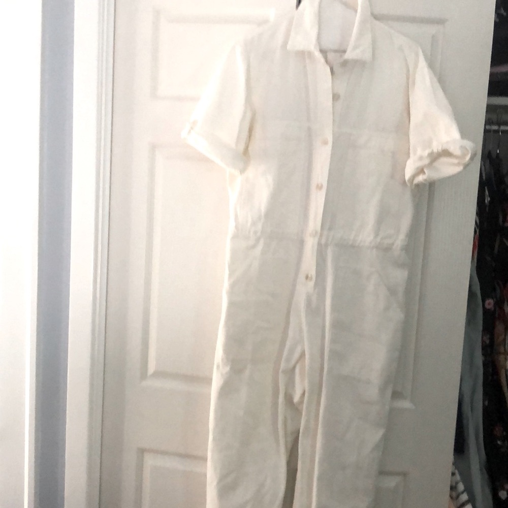 NWT white denim like jumpsuit by Native One